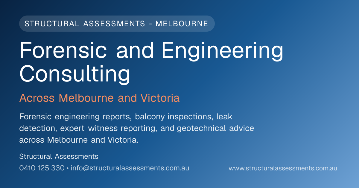 Structural Assessments - Melbourne